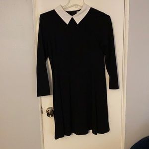 Black dress with White Collar detail!